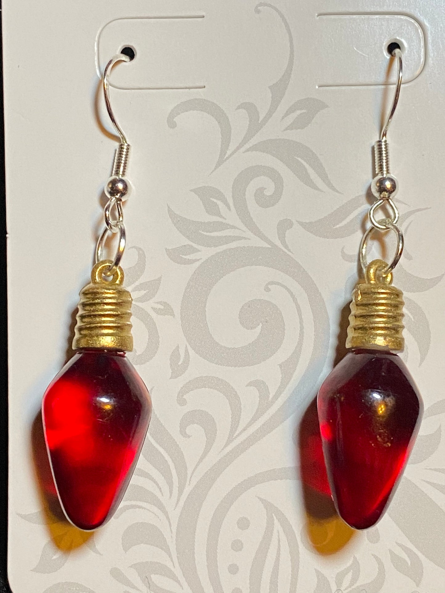 Christmas bulb earrings Hypoallergenic