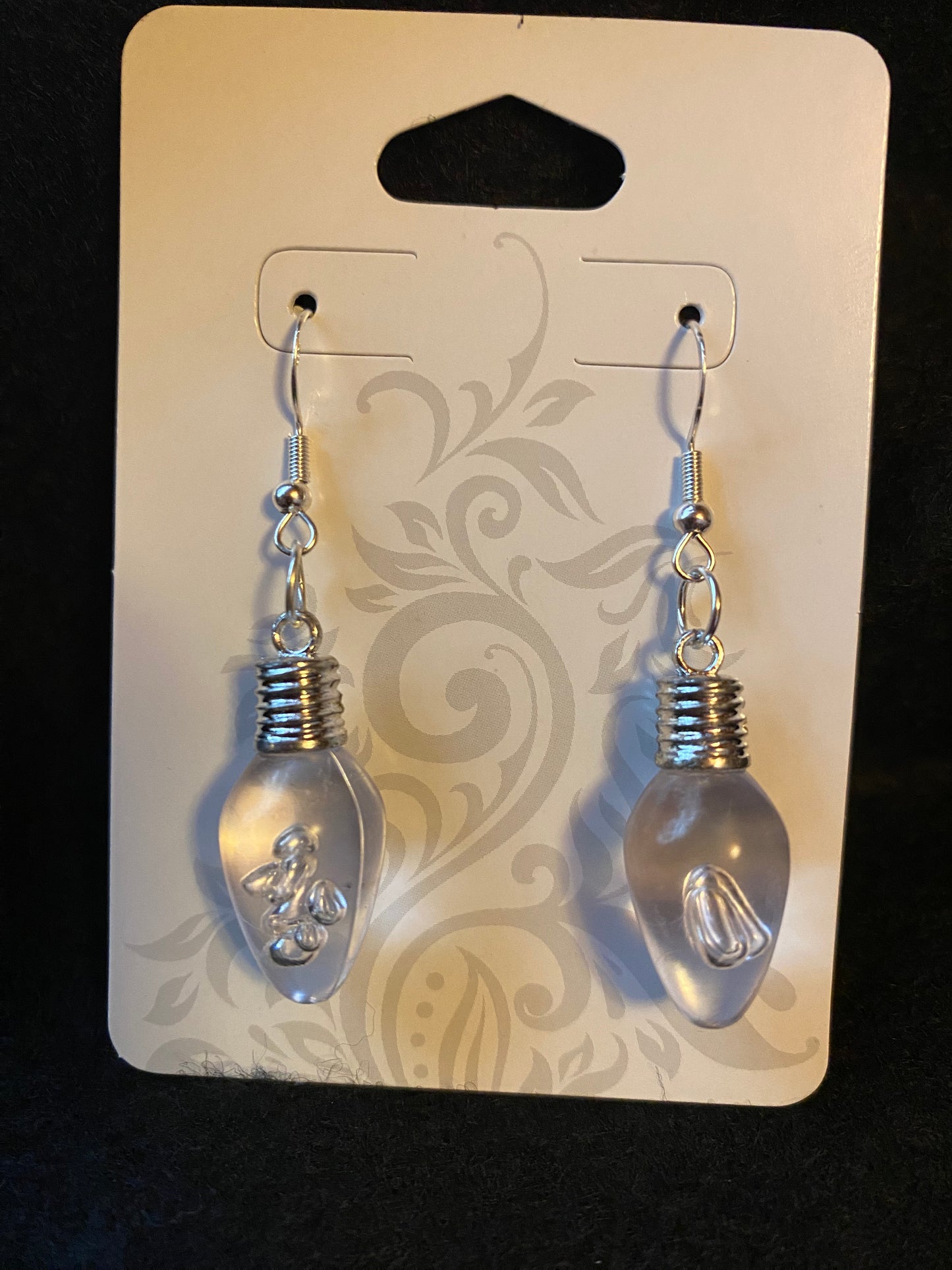 Christmas bulb earrings Hypoallergenic