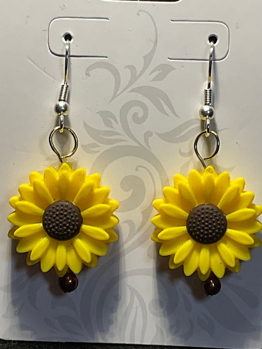 Sunflower Earrings Hypoallergenic