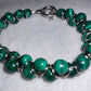 Gorgeous Green Malachite Gemstone Goddess Bracelet.