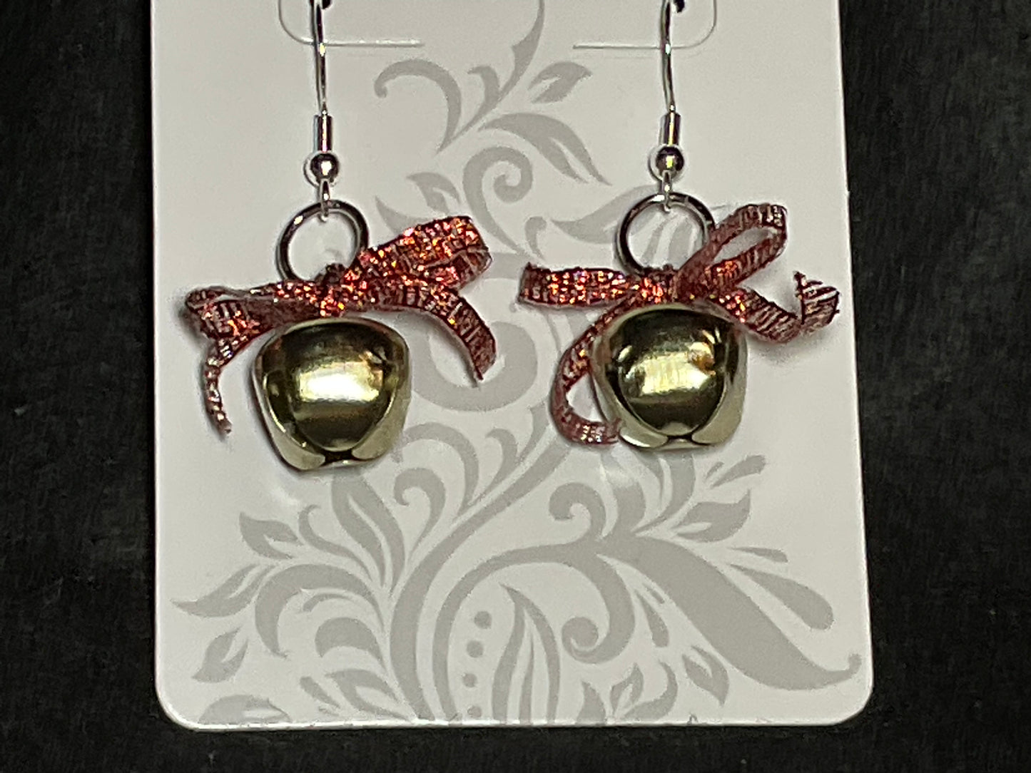 Gold Jingle Bell Christmas Earrings