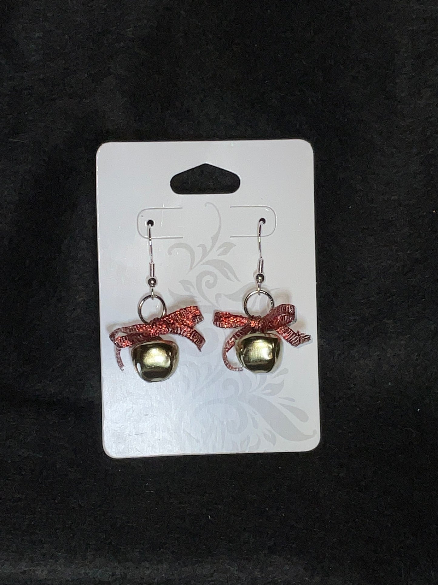 Gold Jingle Bell Christmas Earrings