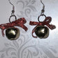 Gold Jingle Bell Christmas Earrings