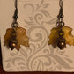 Maple leaf with tiny Copper Acorn dangle Earrings.