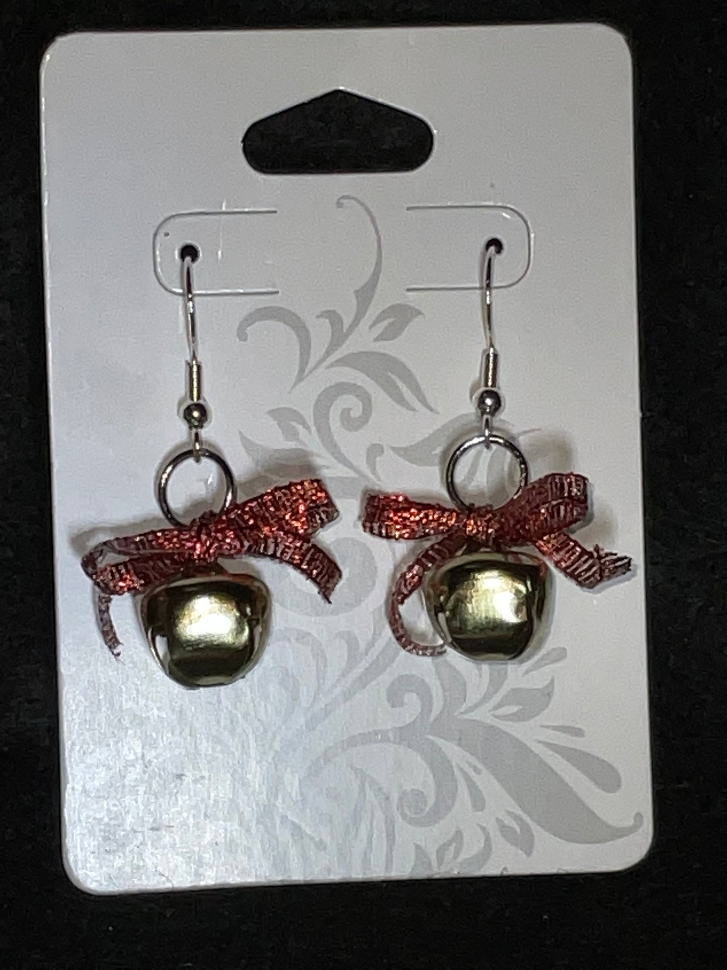 Gold Jingle Bell Christmas Earrings