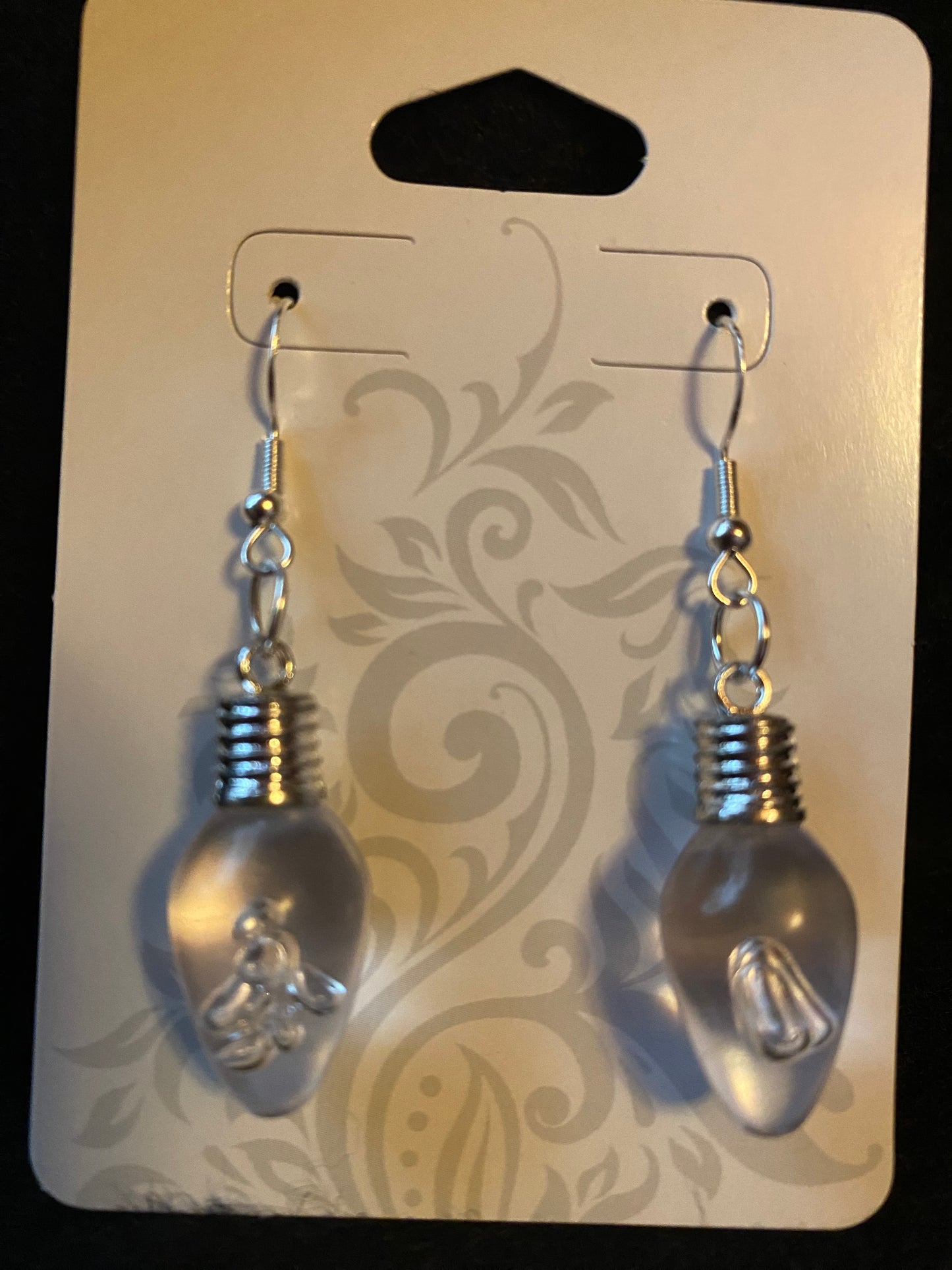 Christmas bulb earrings Hypoallergenic